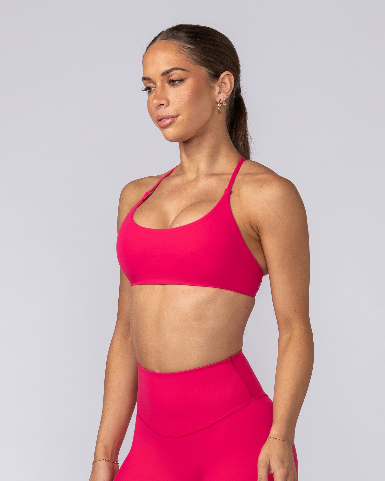 Strike Aura Bralette Cherry Crimson - Muscle Nation women's bralette, view 3