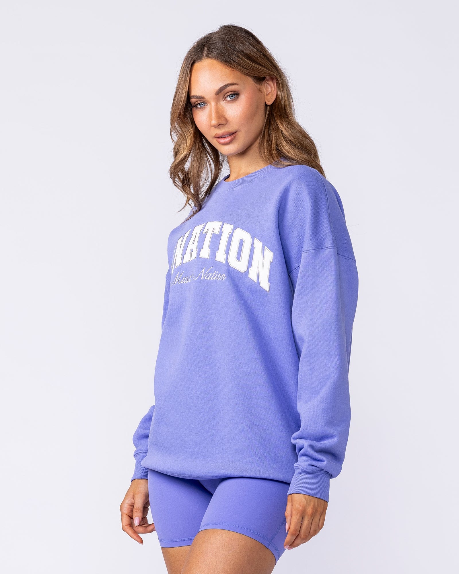 Studio Oversized Pullover - Pale Blueberry