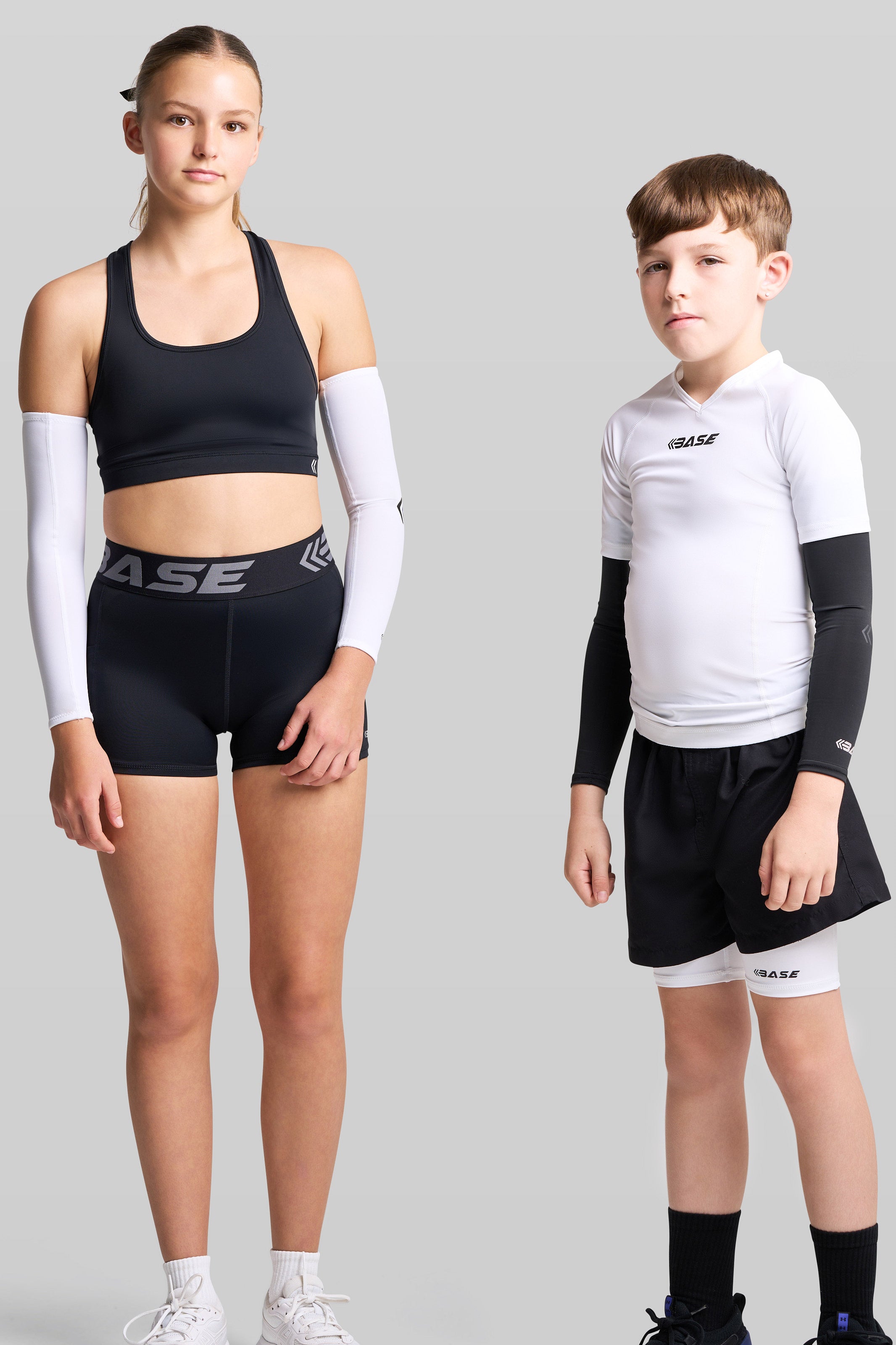 Supplier 1 Arm Guard BASE Compression Arm Sleeve (Pair) - Black