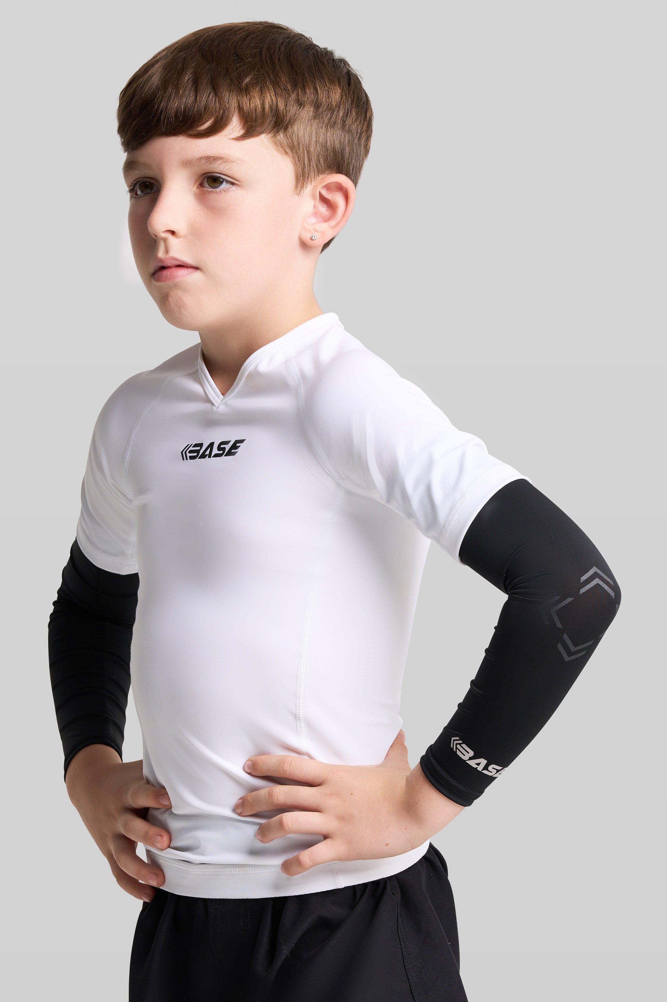 Supplier 1 Arm Guard BASE Compression Arm Sleeve (Pair) - Black