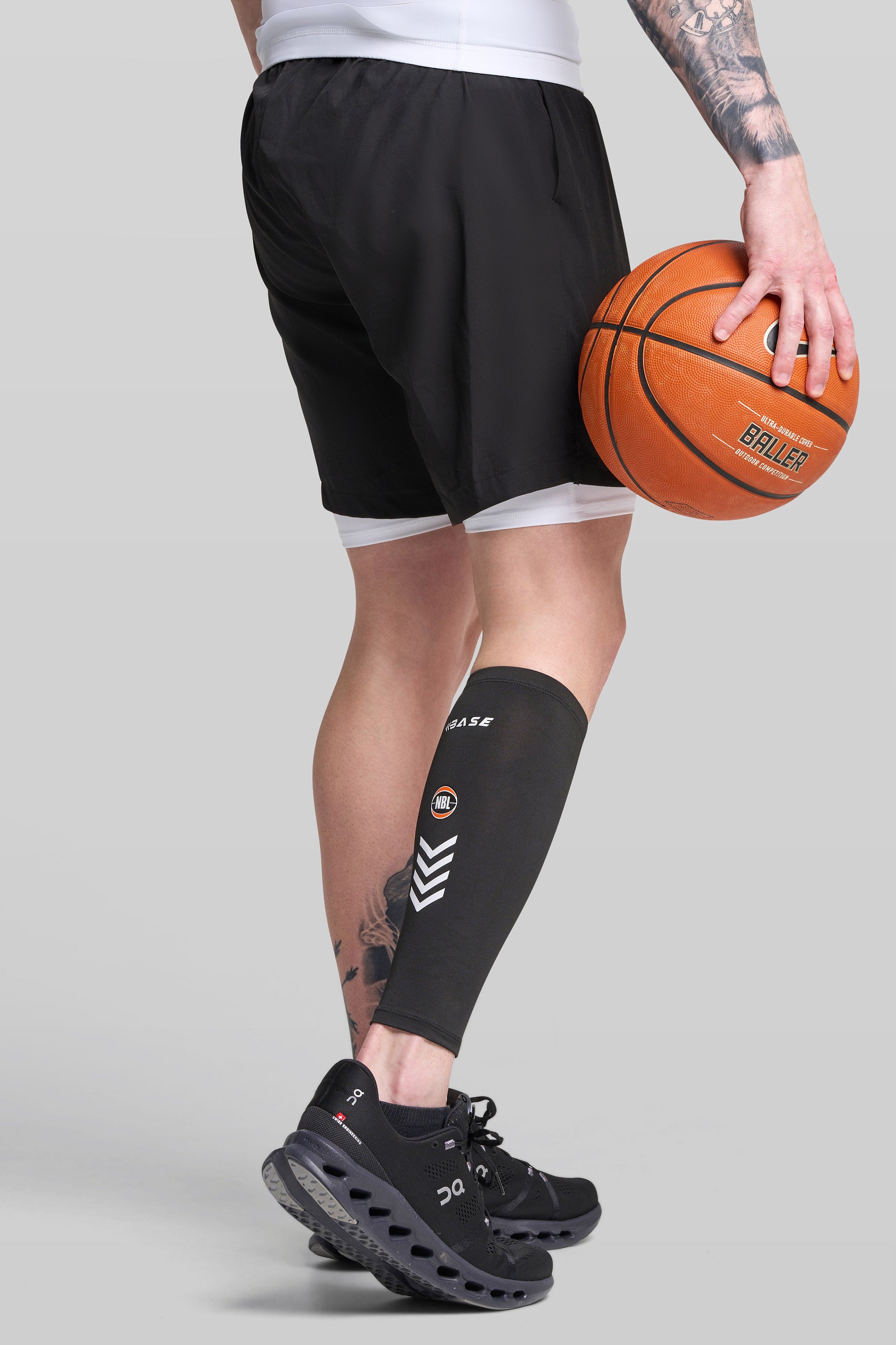 Supplier 1 Calf Sleeve BASE + NBL Compression Calf Sleeve (Single) - Black