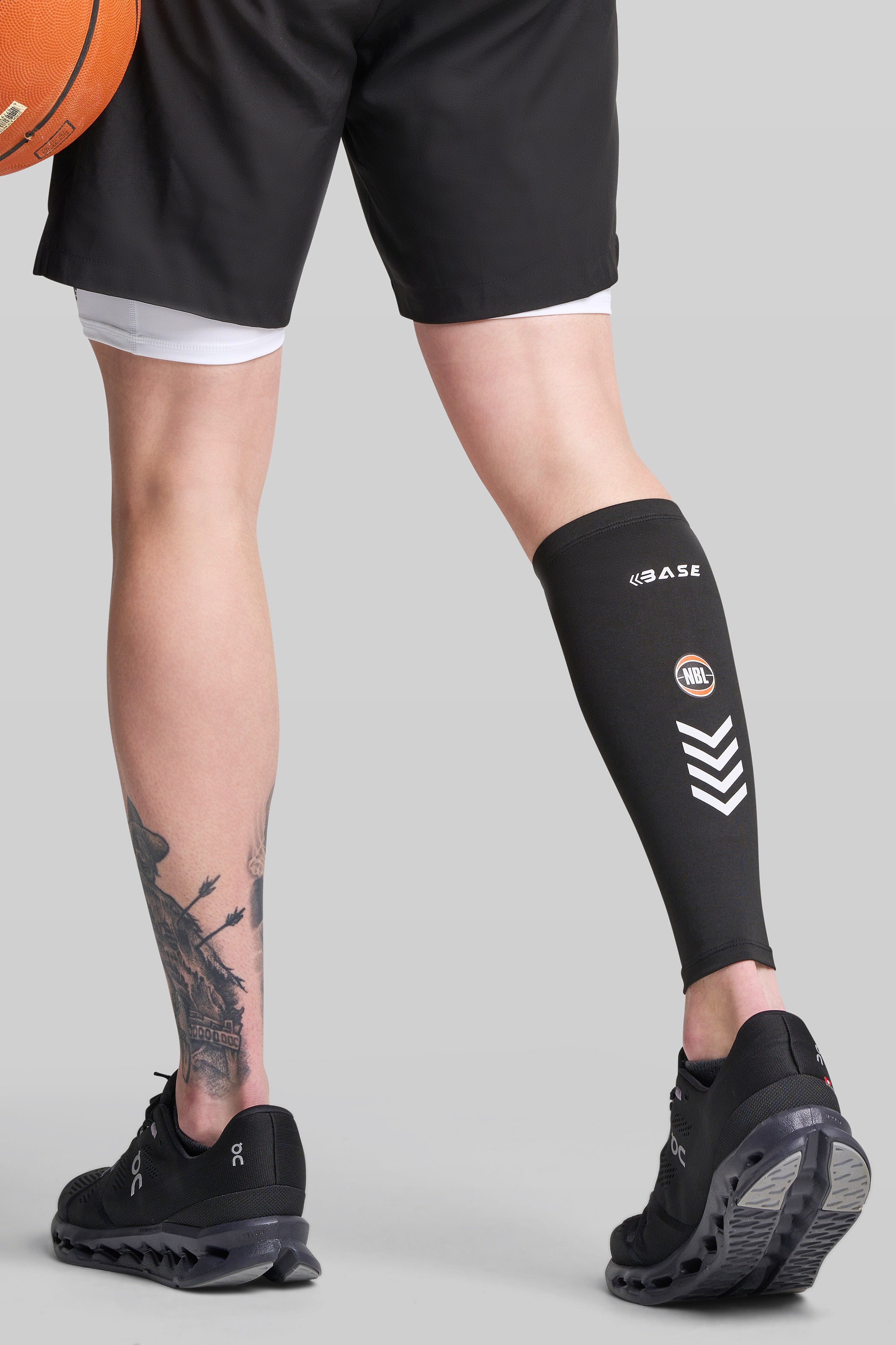 Supplier 1 Calf Sleeve S BASE + NBL Compression Calf Sleeve (Single) - Black