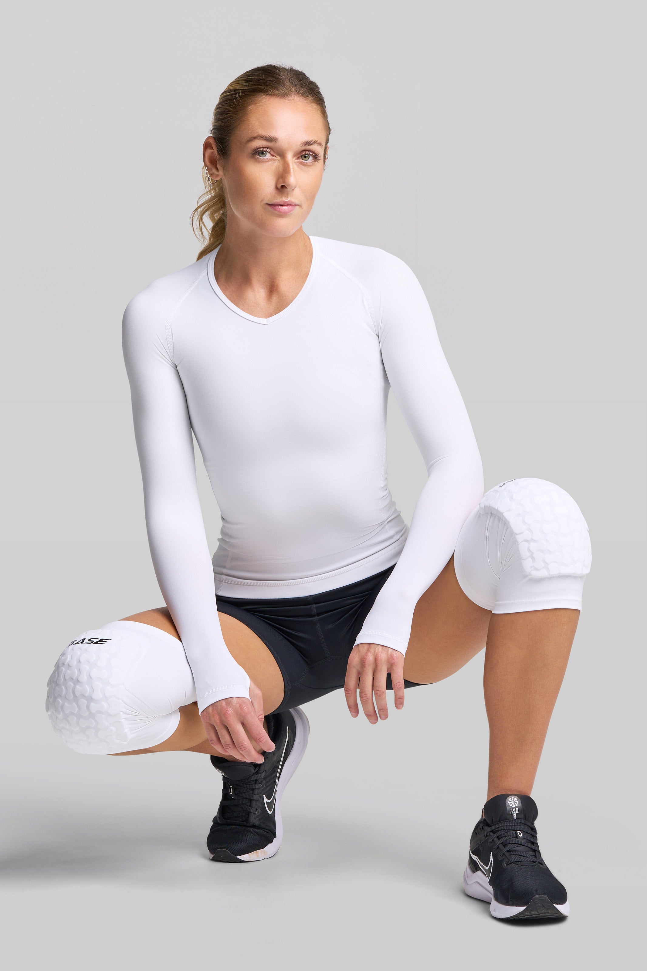 Supplier 1 Knee Guard Court Padded Knee Guard (PAIR) - White