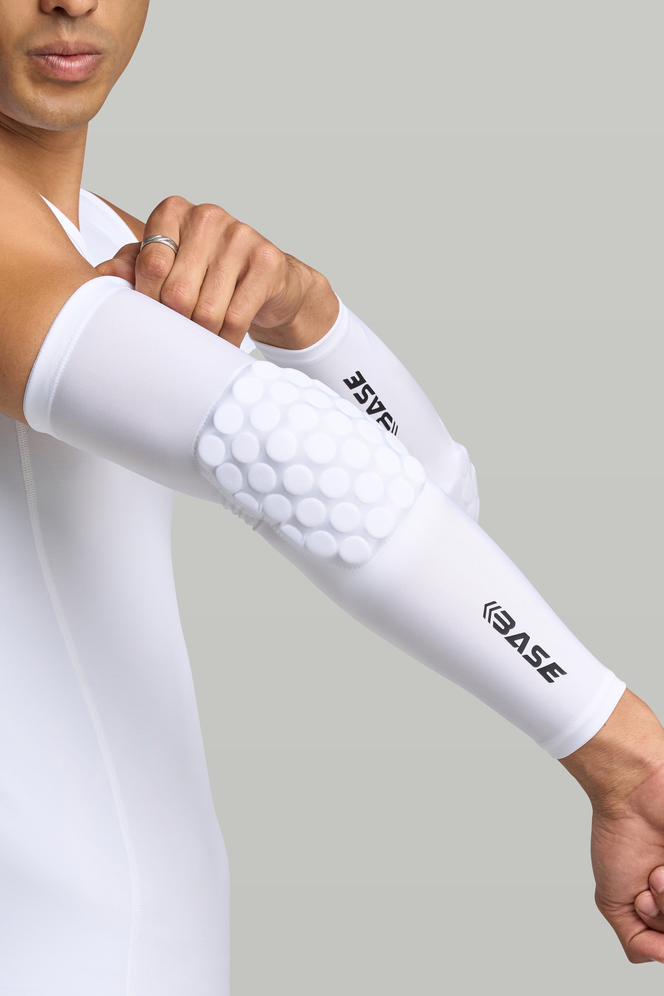 Supplier 1 PADDED ACCESSORIES BASE Padded Arm Guard (Single) - White