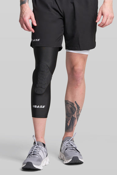 Supplier 1 PADDED ACCESSORIES YOUTH-XXS BASE Curved Padded Knee Guard (Single) - Black