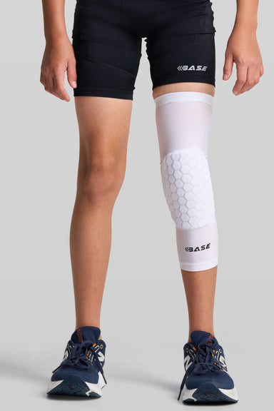 Supplier 1 PADDED ACCESSORIES YOUTH-XXS BASE Square Padded Knee Guard (Single) - White