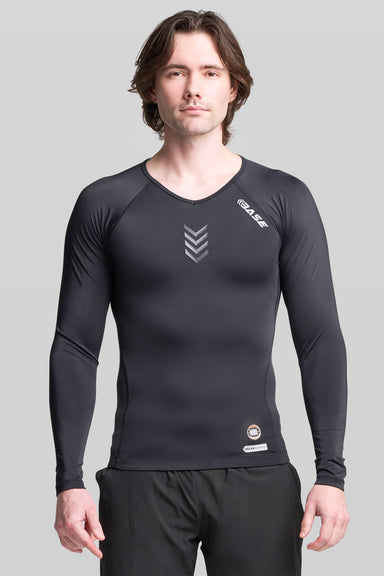 Supplier 1 Tee S / Black BASE + NBL Men's Long Sleeve Compression Tee - Black