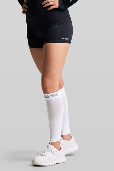 Supplier 2 Calf Sleeves BASE Compression Calf Sleeve (Pair) - White