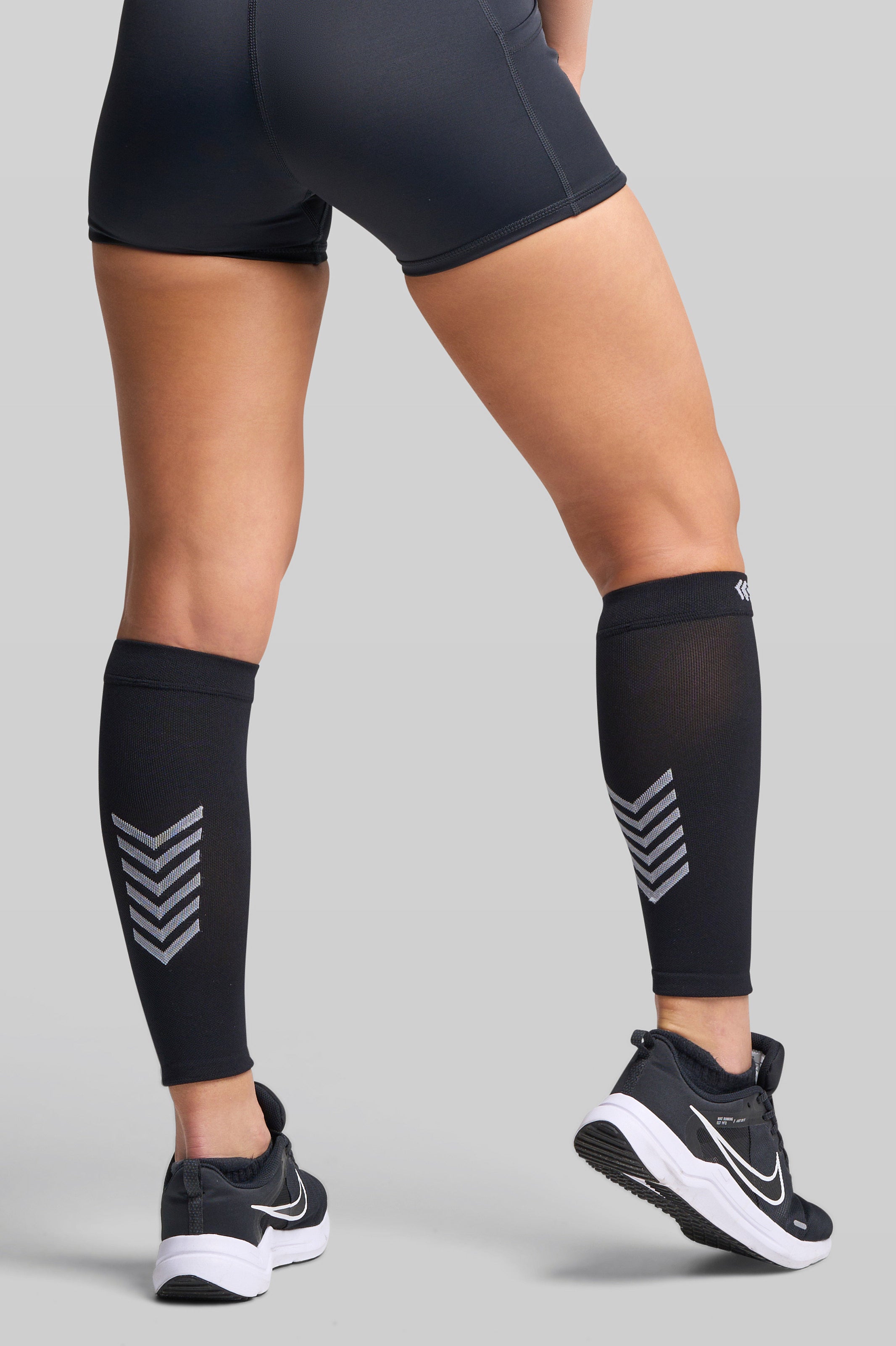 Supplier 2 Calf Sleeves Small Calf (CM) 36-38 BASE Compression Calf Sleeve (Pair) - Black