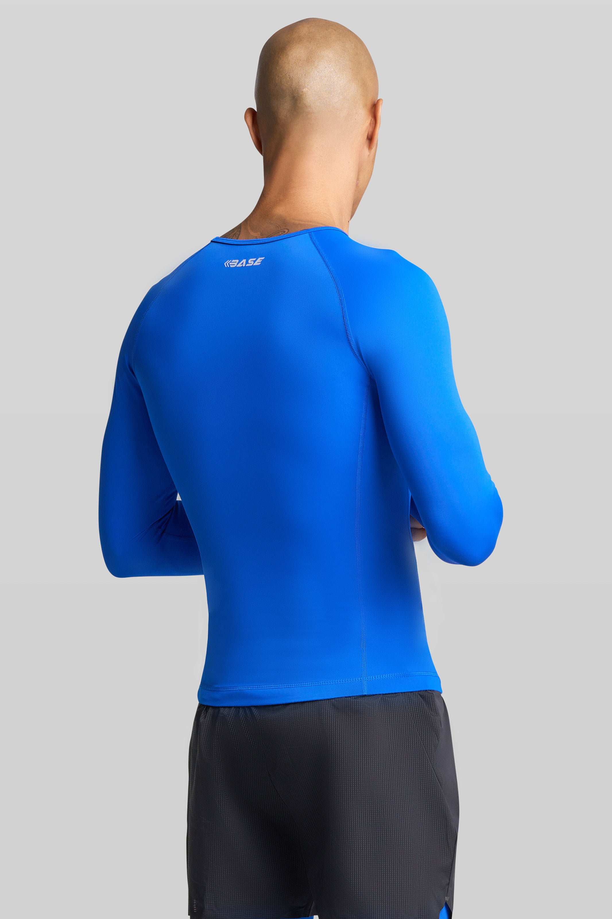 Supplier 4 Long Sleeve Tee - Men BASE Men's Long Sleeve Compression Tee - Royal
