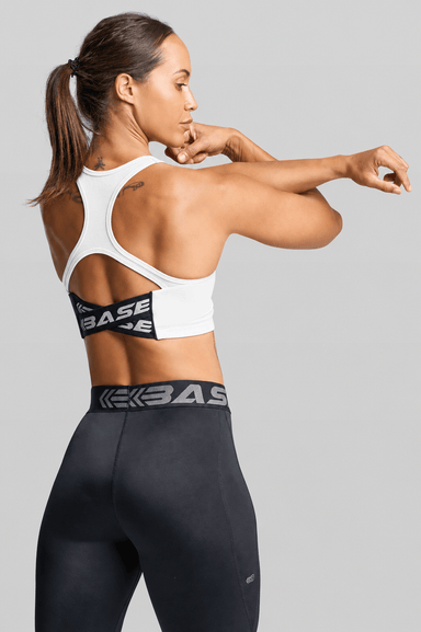Supplier 4 Sports Bra XS BASE Women's Cross-Back Sports Bra - White