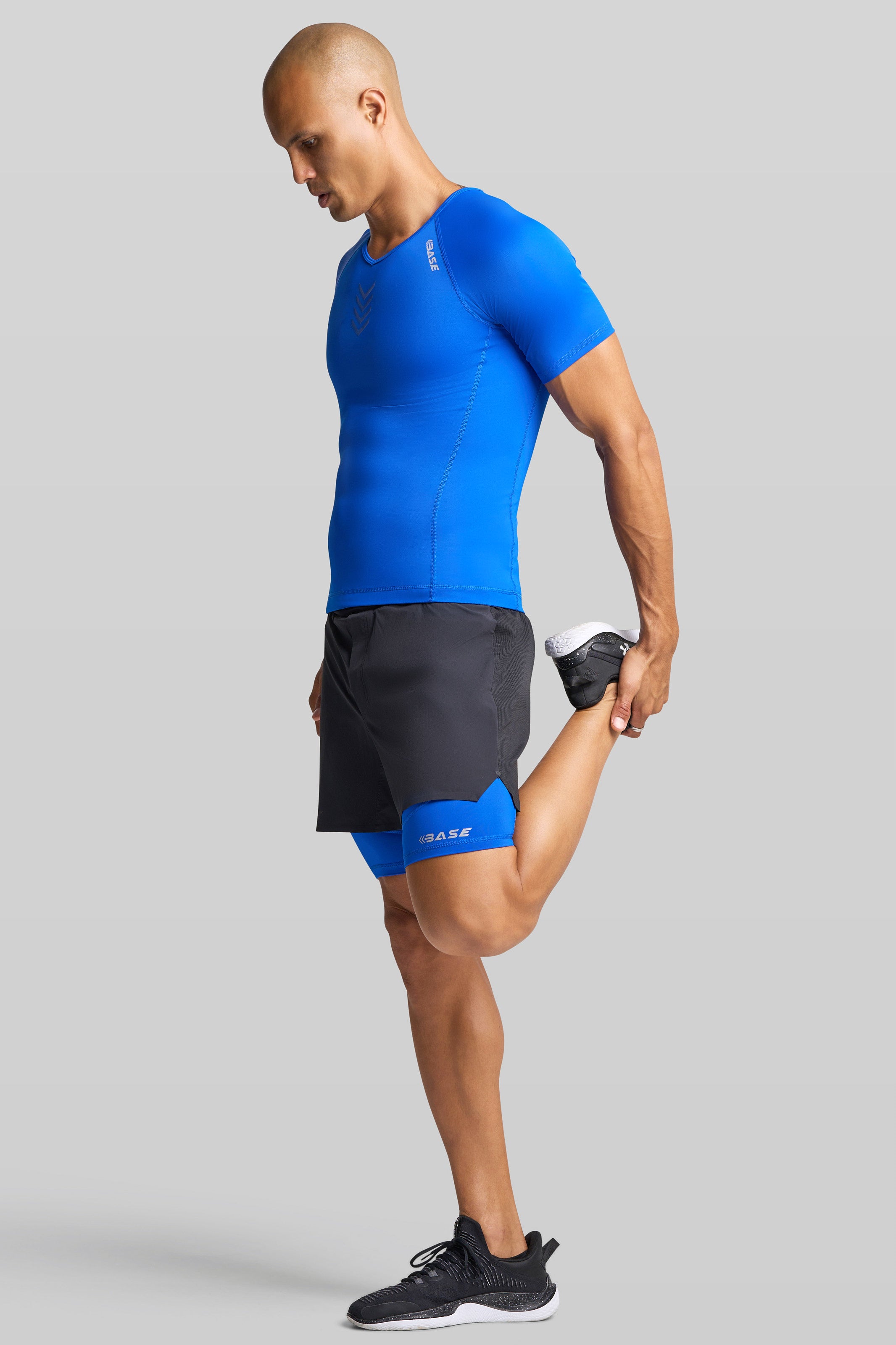 Supplier 4 Tee BASE Men's Short Sleeve Compression Tee - Royal