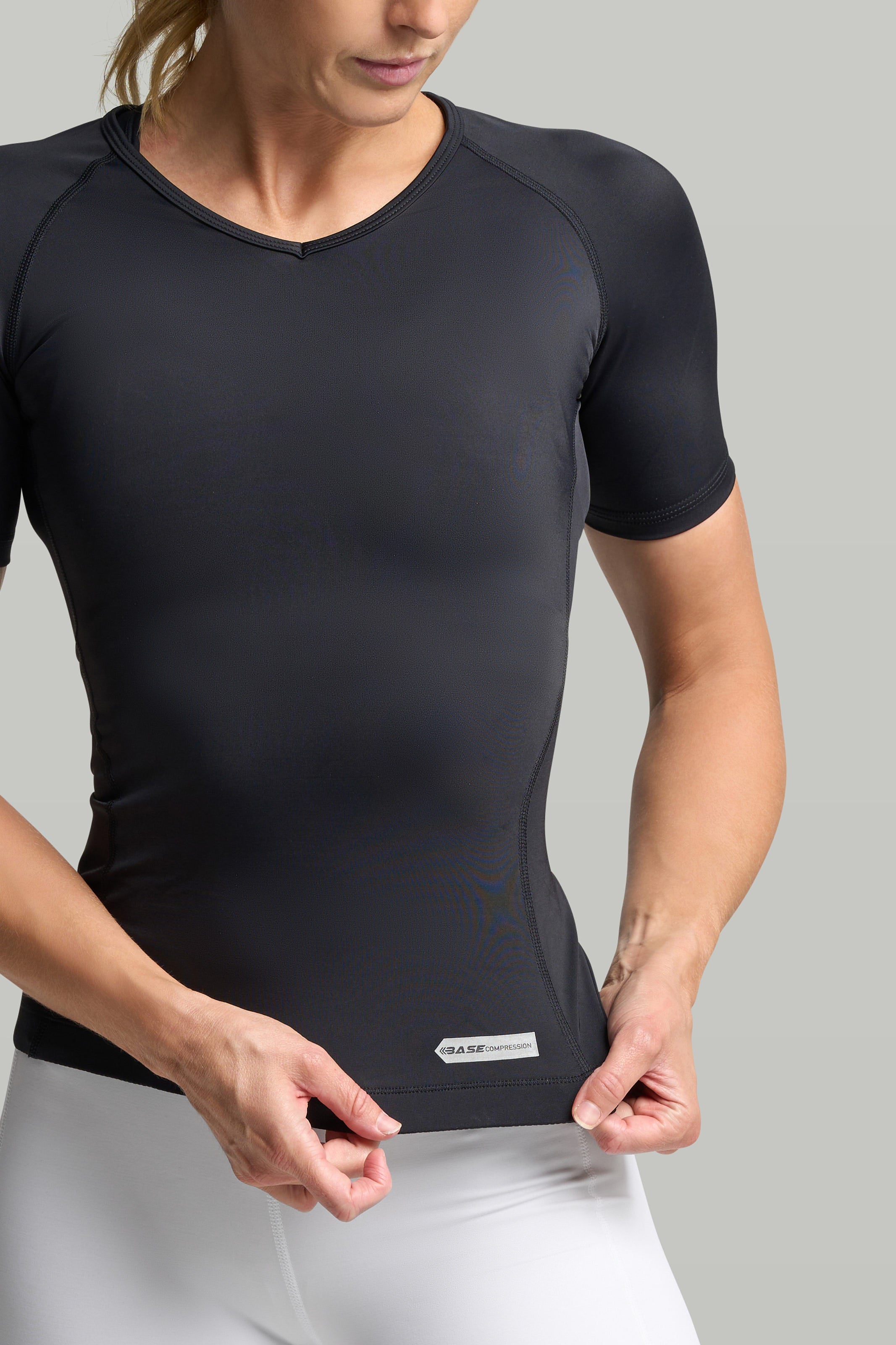 Supplier 4 Tee BASE Women's Short Sleeve Compression Tee - Black
