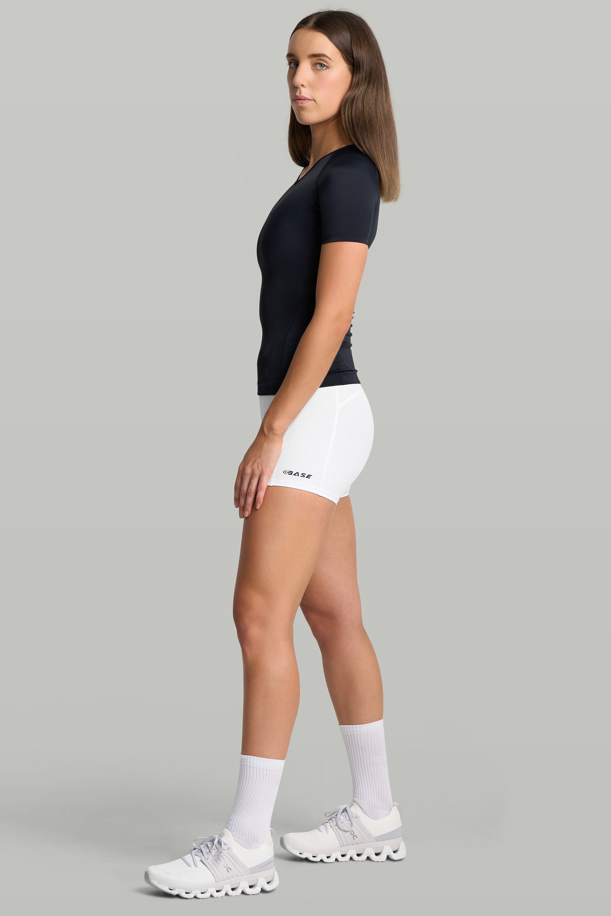 Supplier 4 Tee BASE Women's Short Sleeve Compression Tee - Black