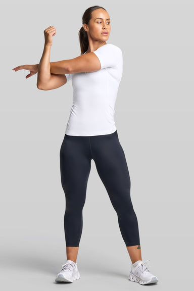 Supplier 4 Tee BASE Women's Short Sleeve Compression Tee - White