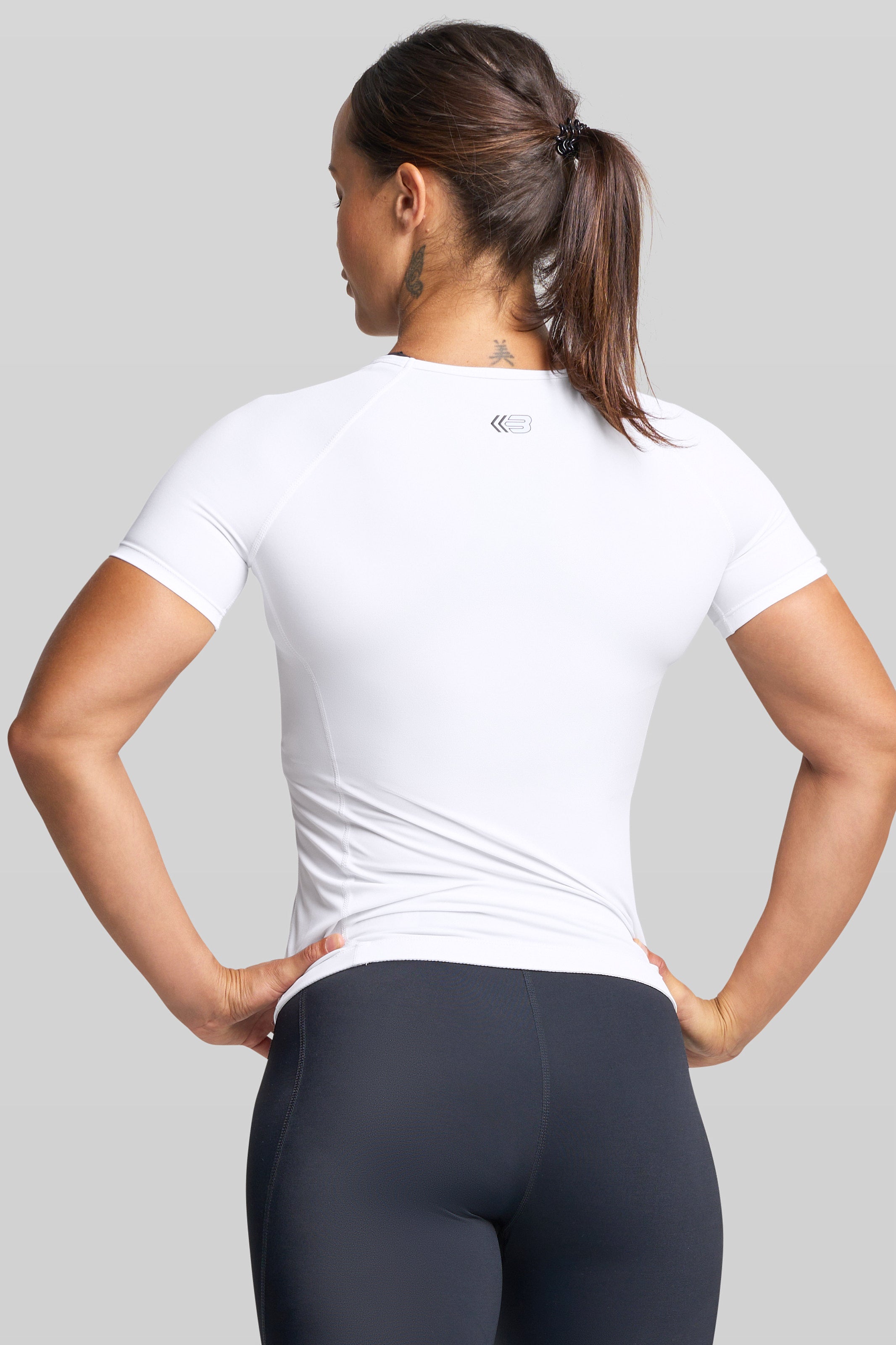 Supplier 4 Tee BASE Women's Short Sleeve Compression Tee - White