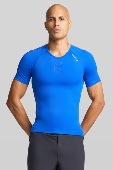 Supplier 4 Tee XS BASE Men's Short Sleeve Compression Tee - Royal