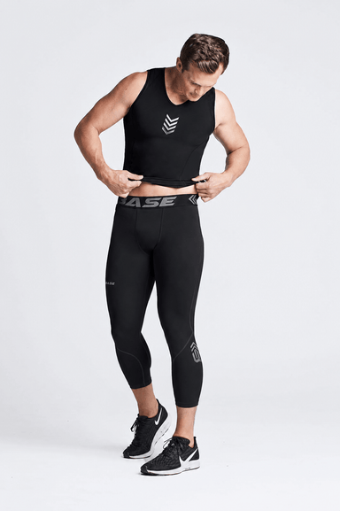 Supplier 4 Tight BASE Men's 3/4 Court Compression Tights - Black