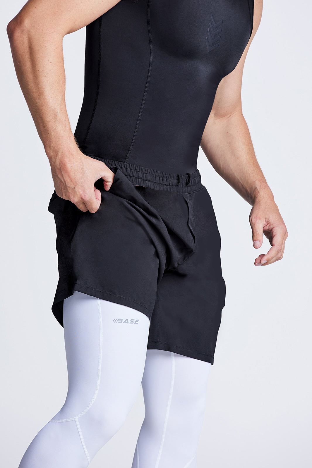 Supplier 4 Tight BASE Men's 3/4 Court Compression Tights - White