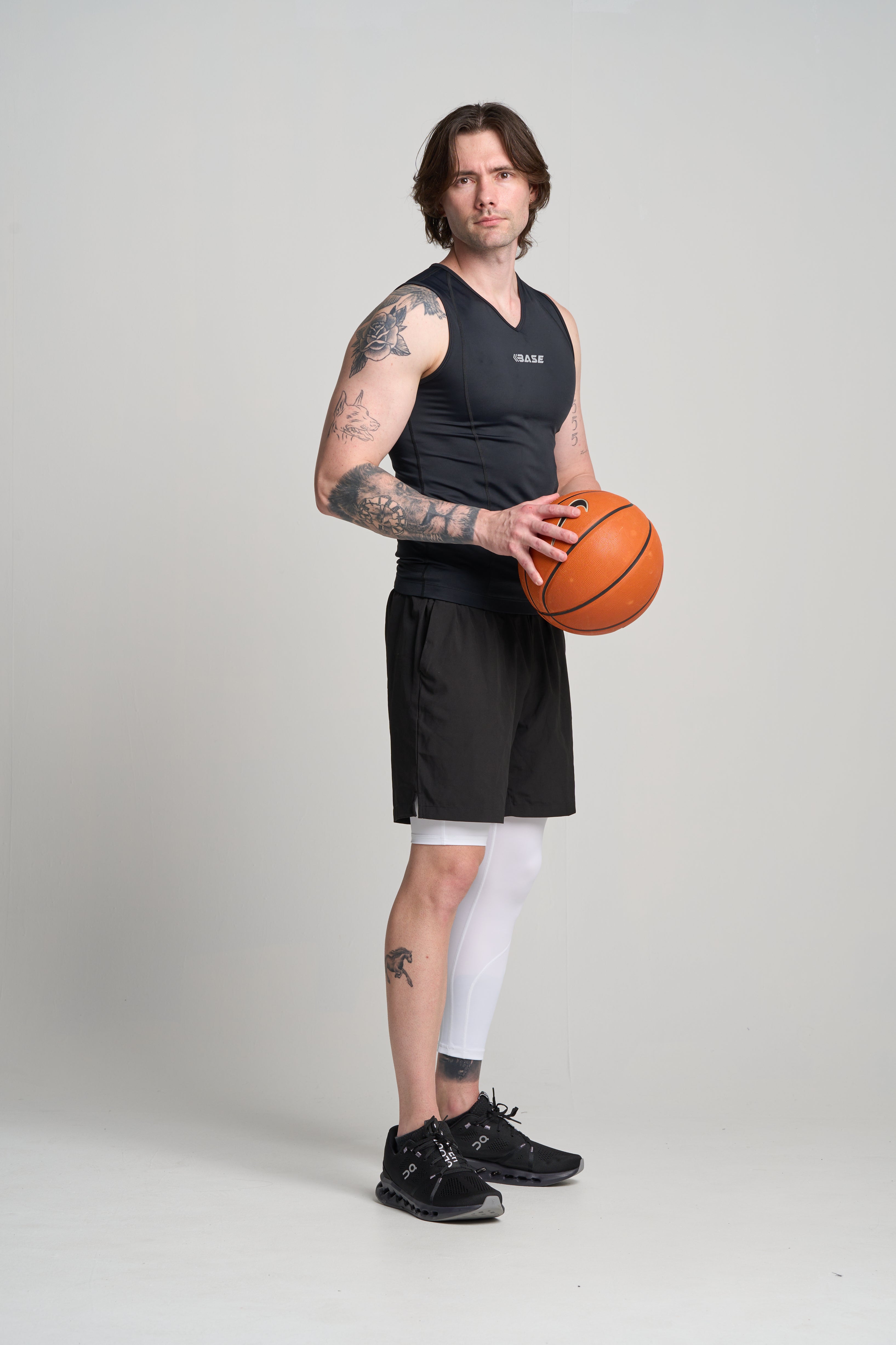 Supplier 4 Tight BASE Men's Adapted 3/4 Tights - White (Right leg short)