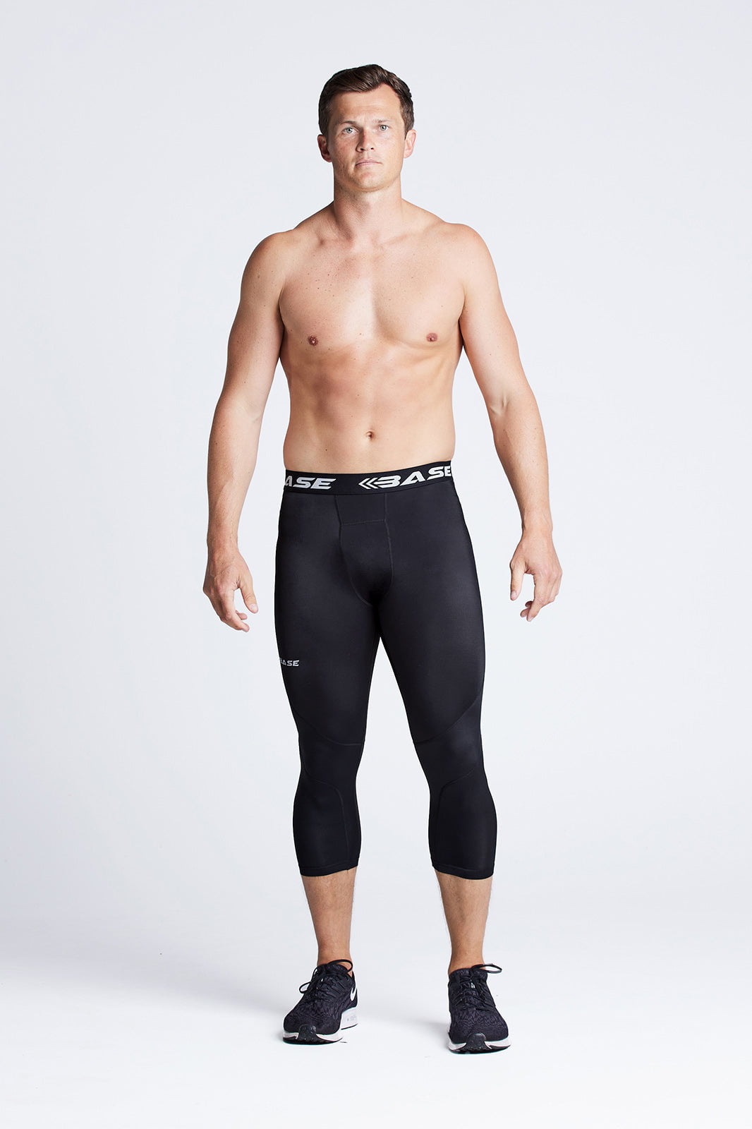 Supplier 4 Tight S BASE Men's 3/4 Court Compression Tights - Black