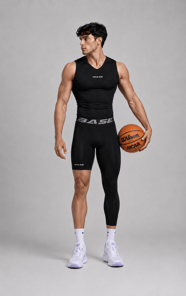 Supplier 4 Tight XS BASE Men's Adapted 3/4 Tights - Black (Right leg short)