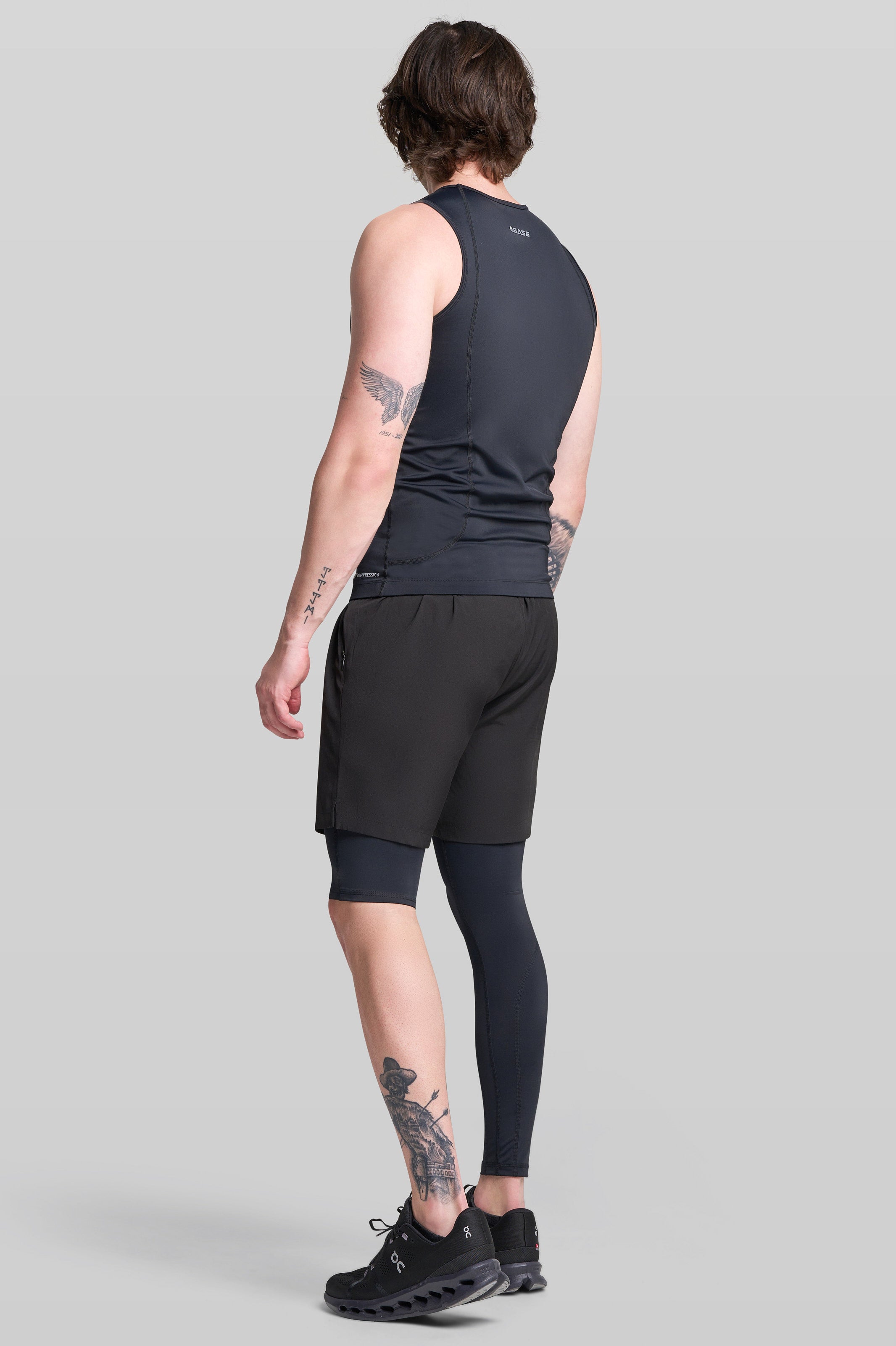 Supplier 4 Tights BASE Men's Adapted Compression Tights (Left leg short)