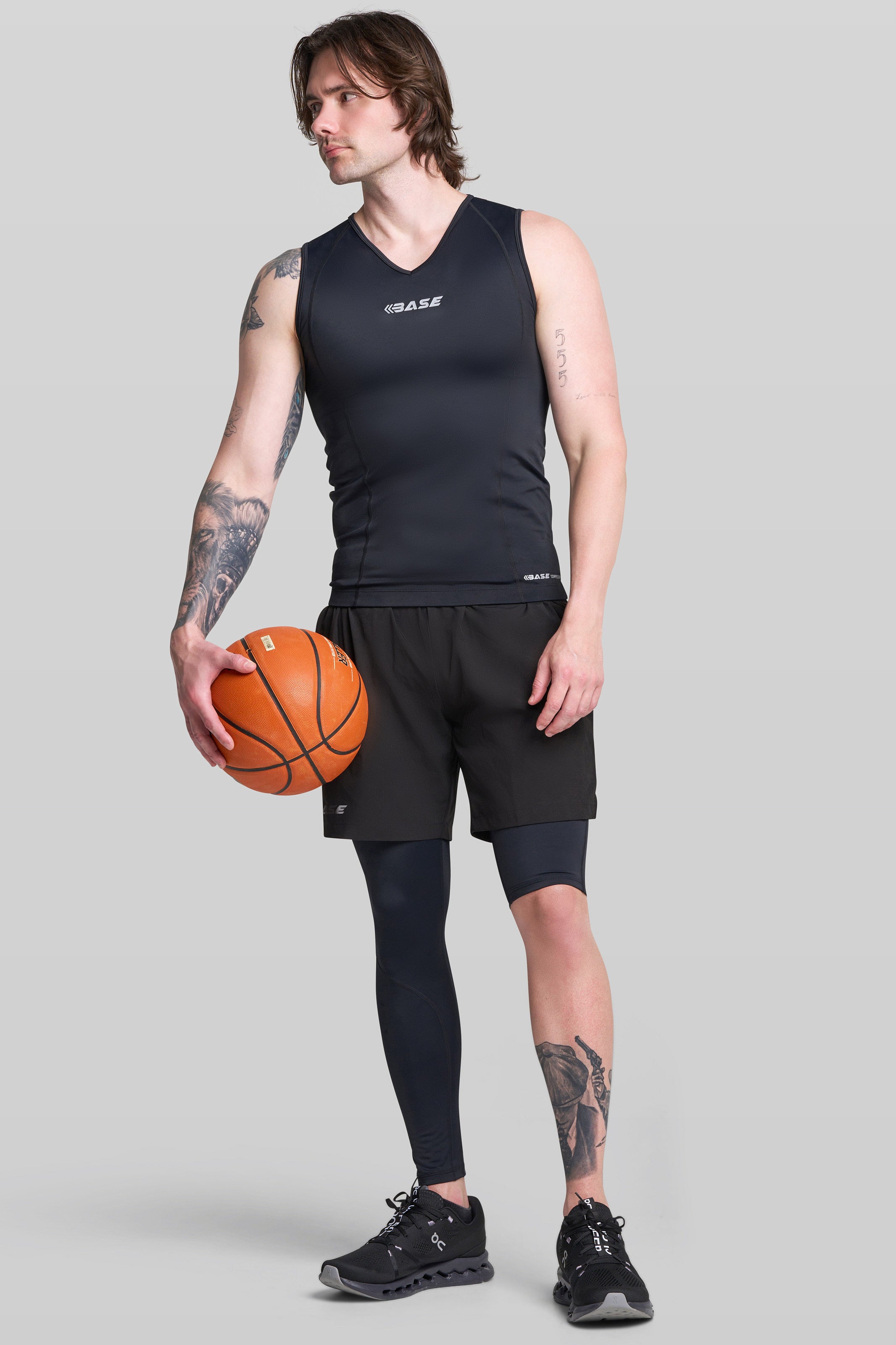 Supplier 4 Tights BASE Men's Adapted Compression Tights (Left leg short)
