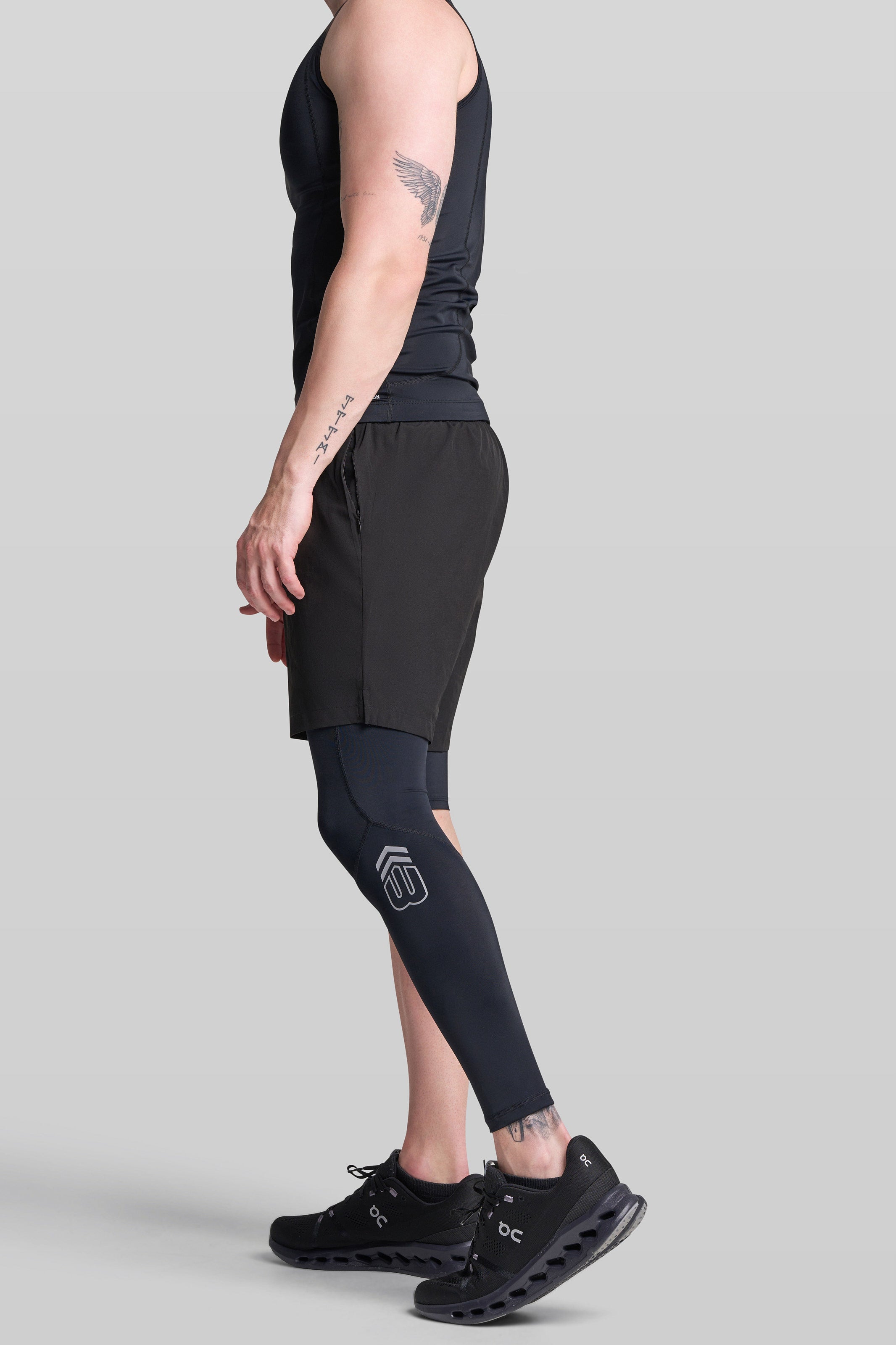 Supplier 4 Tights BASE Men's Adapted Compression Tights (Right leg short)