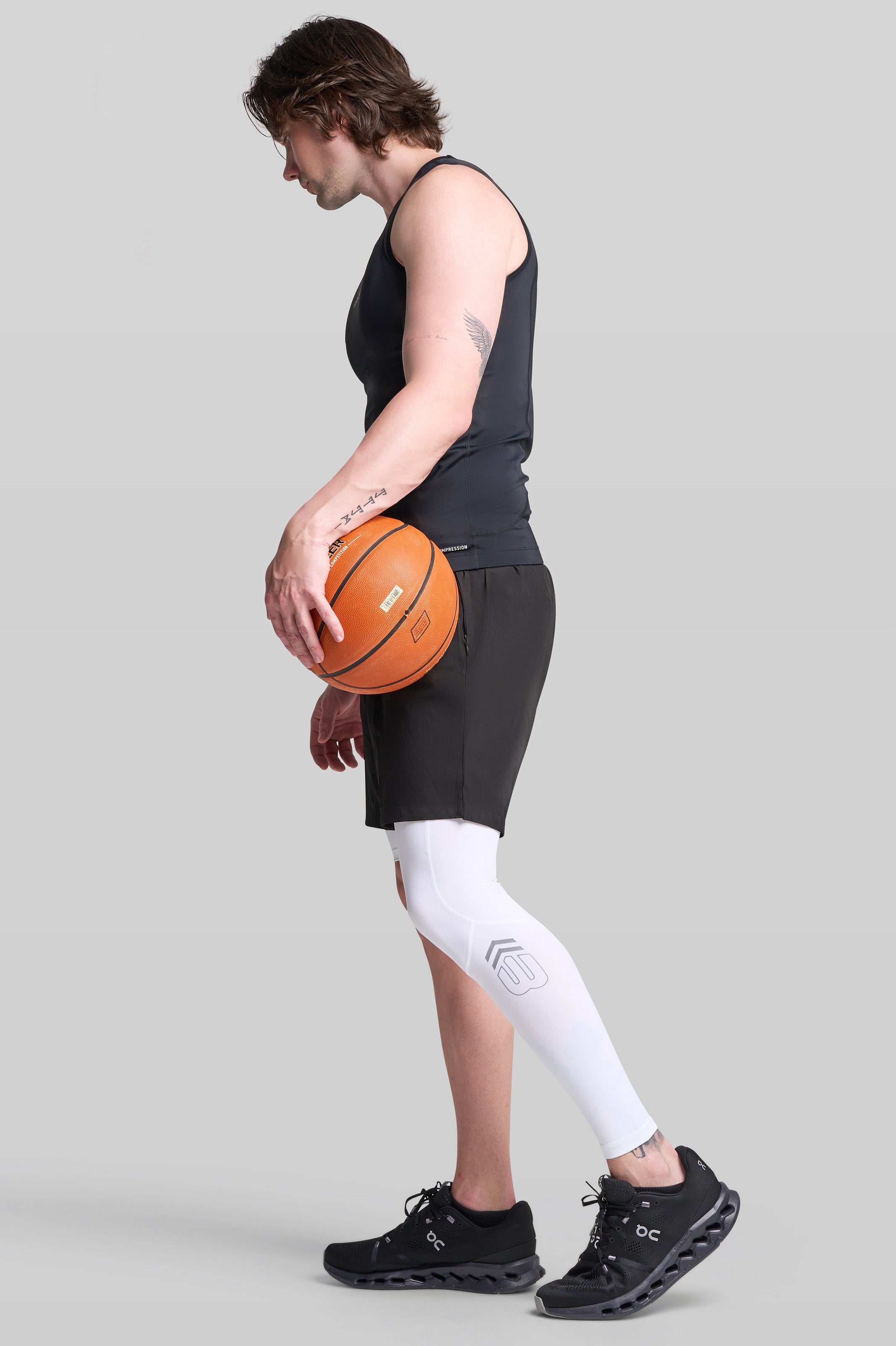 Supplier 4 Tights BASE Men's Adapted Compression Tights (Right leg short)