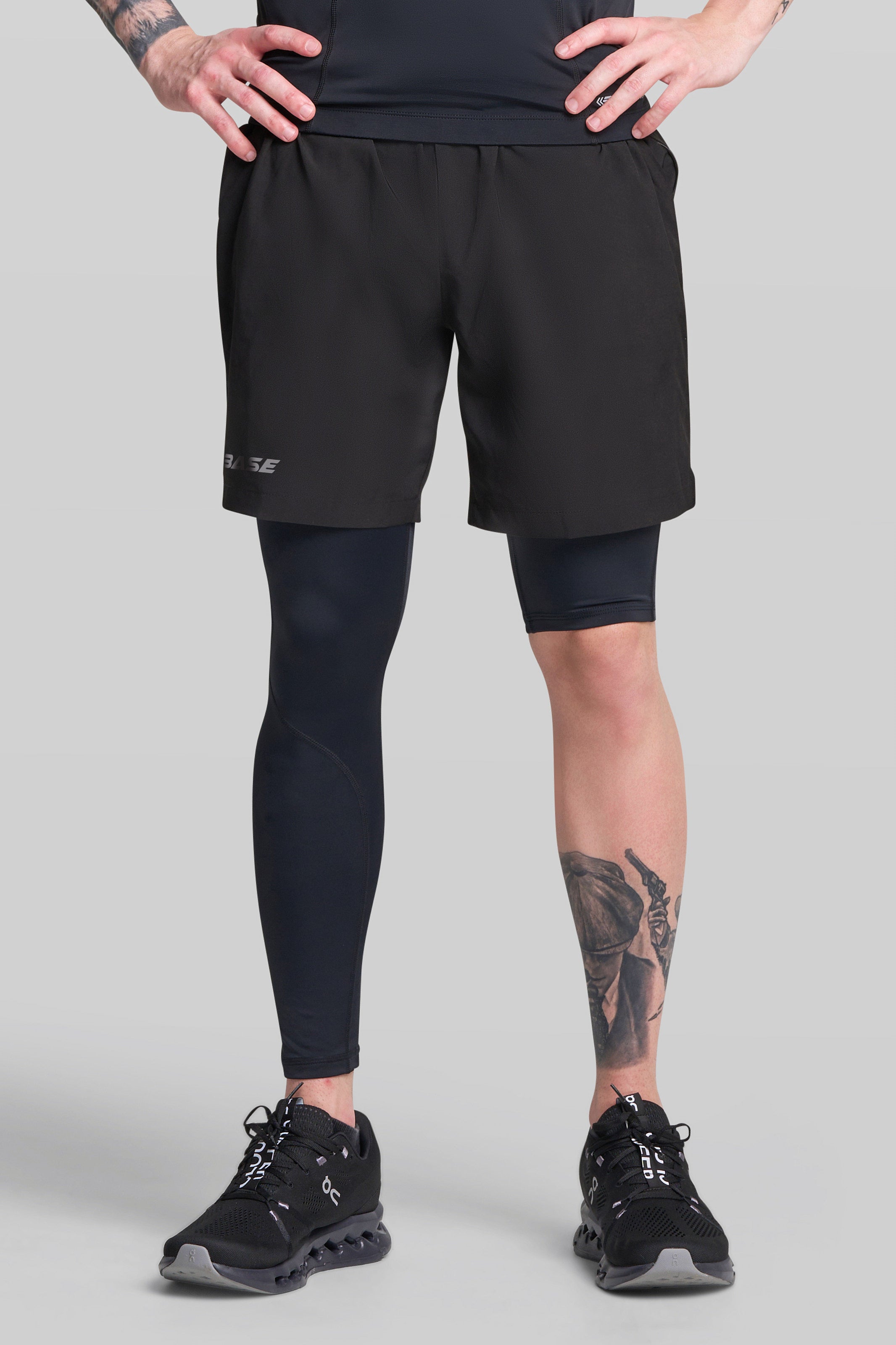 Supplier 4 Tights S BASE Men's Adapted Compression Tights (Left leg short)