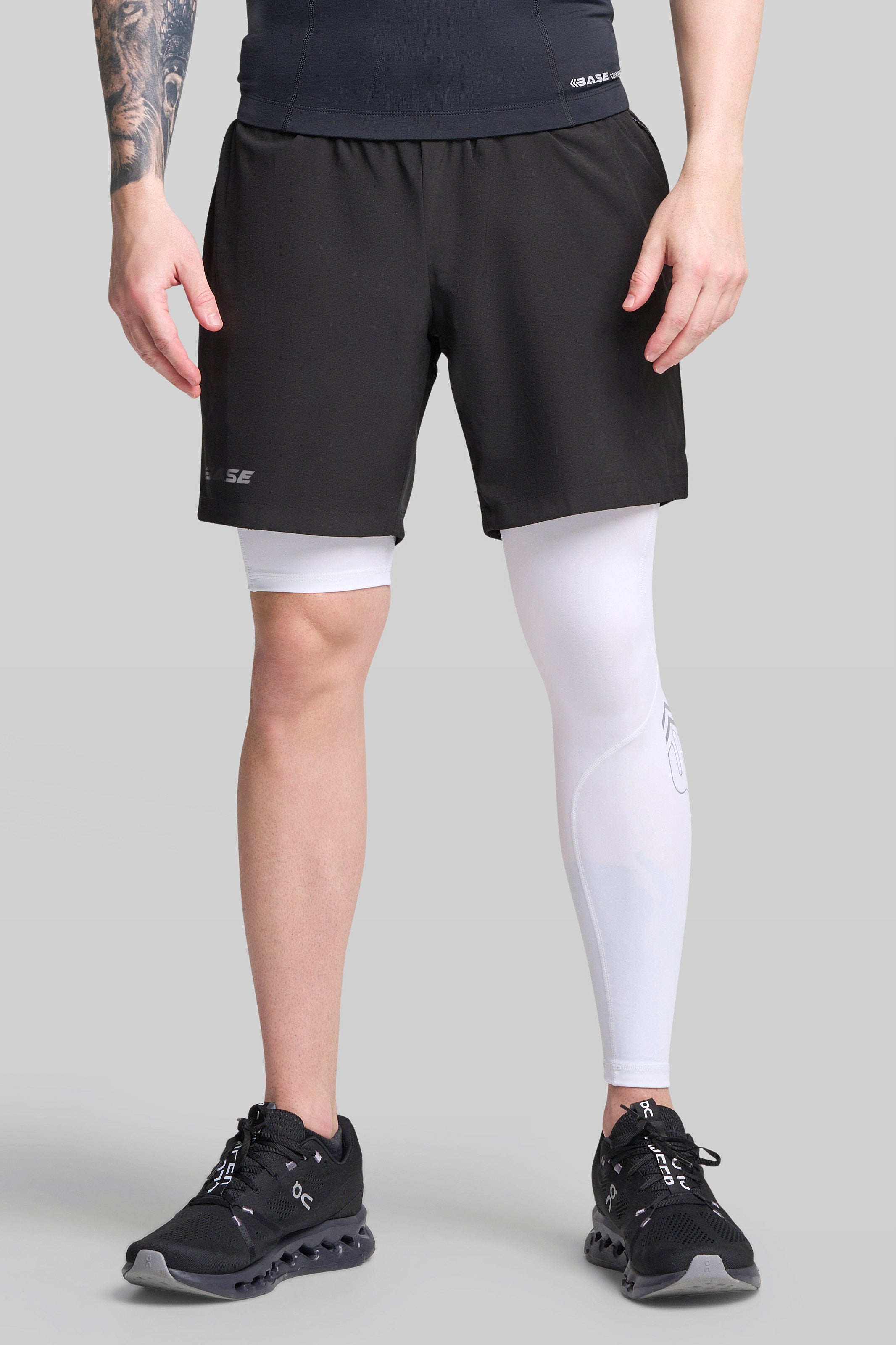 Supplier 4 Tights S BASE Men's Adapted Compression Tights (Right leg short)