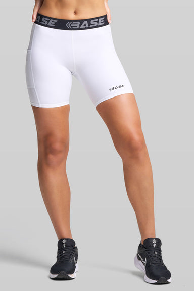 Supplier 4 Women's Compression Shorts XS BASE Women's Compression Shorts - White