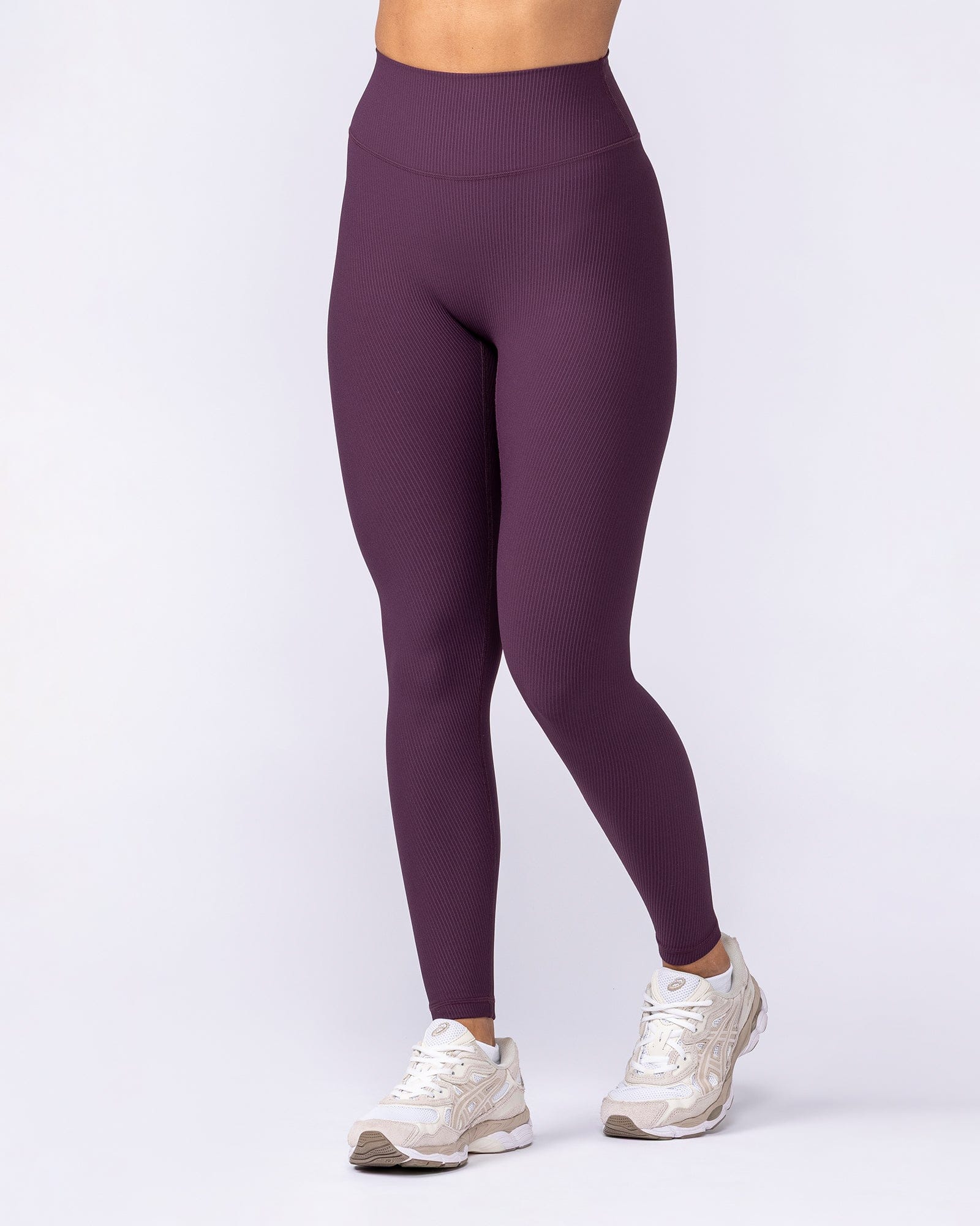 Zero Rise Rib Ankle Length Leggings - Cranberry
