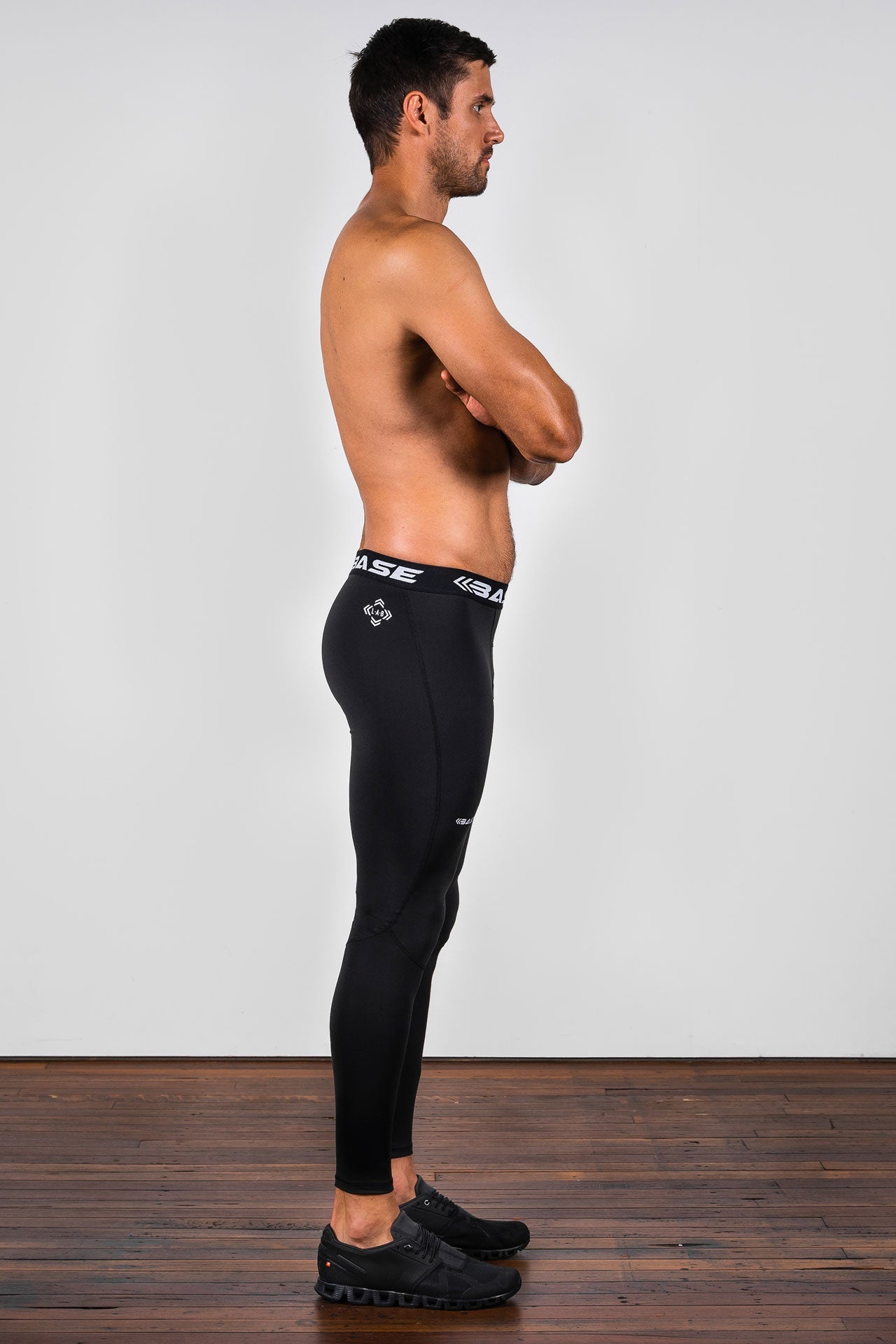 BASE Men's Recovery Tights - Black — Be Activewear