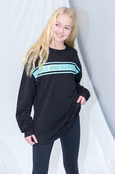 BLACK ANGEL Crop Top MINT OVERSIZED LONG SLEEVE