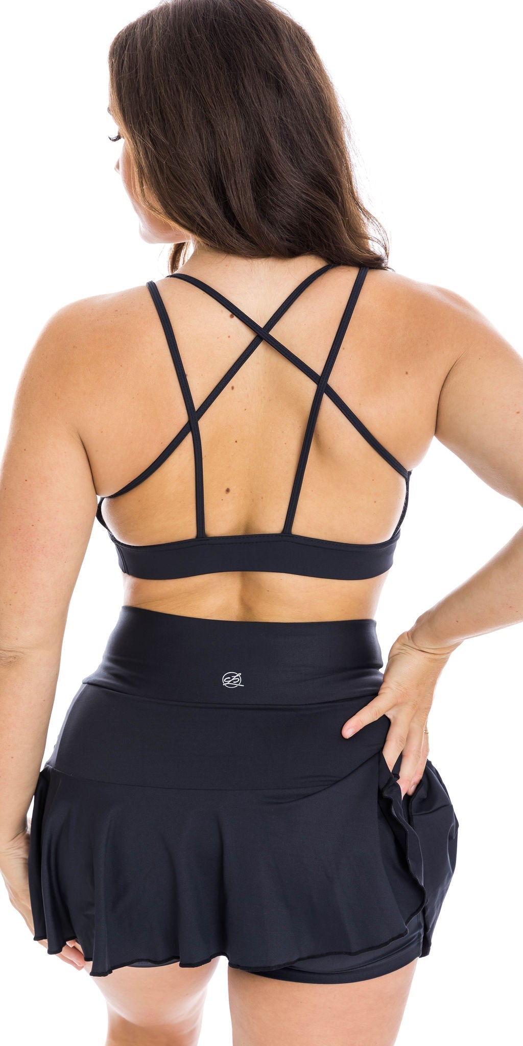 Carra Lee Active crop Top, sports bra Midnight Body Luxe Diamond Back Bra