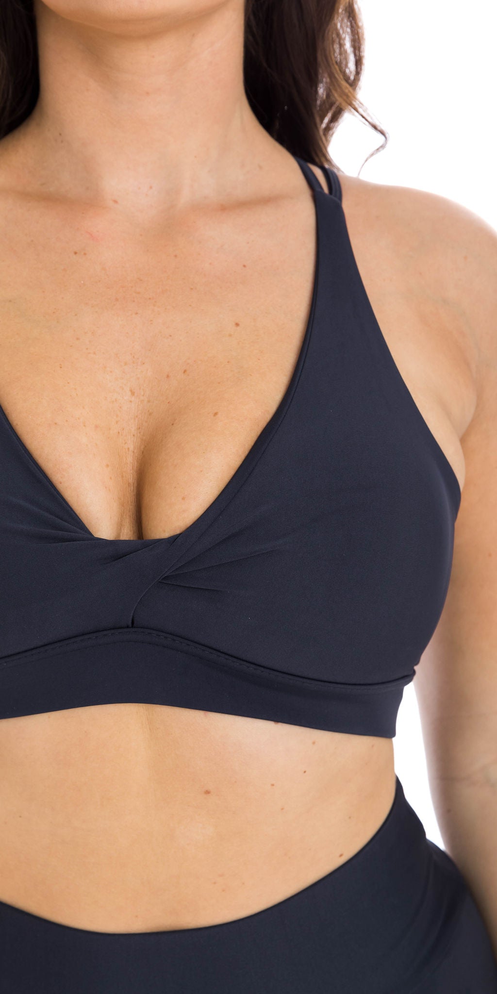 Carra Lee Active crop Top, sports bra Midnight Body Luxe Diamond Back Bra