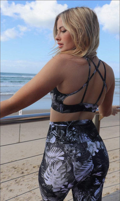 Palmy Nights Eco Diamond Back Bra - Be Activewear