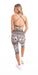Carra Lee Active leggings Cream Cheetah Eco Capri Leggings with Pockets