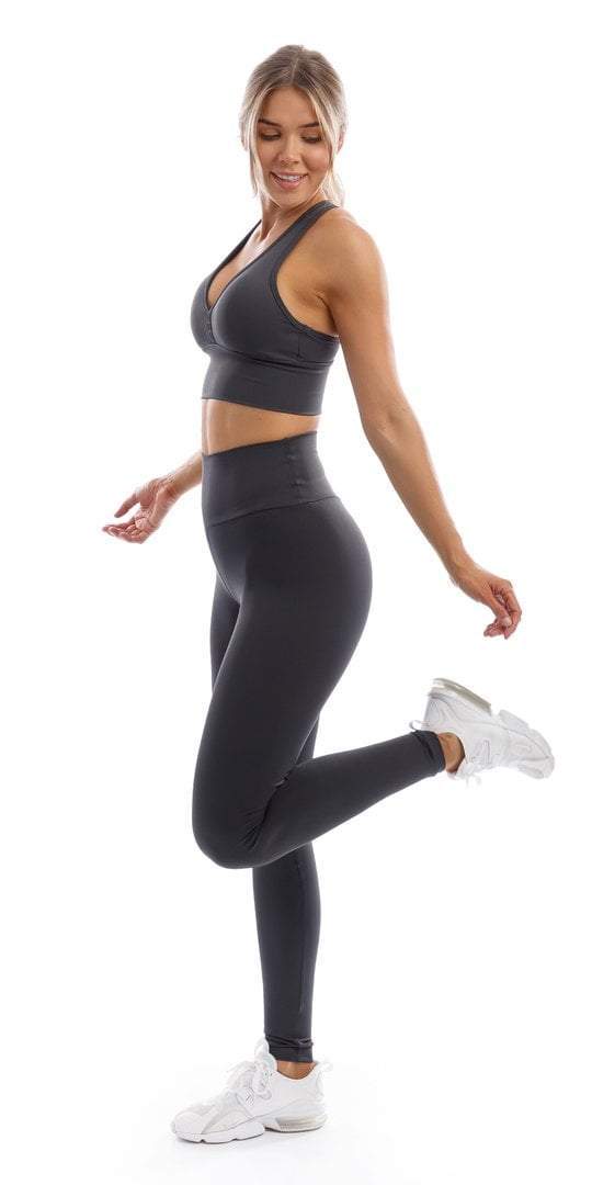 Carra Lee Active Leggings Liquorice Body Luxe Scrunch Bum Leggings