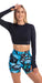Carra Lee Active Midnight Eco Long Sleeve Crop Top