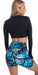 Carra Lee Active Midnight Eco Long Sleeve Crop Top