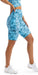 Carra Lee Active Shorts Blue Crush Biker Shorts with Pockets