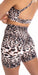 Carra Lee Active shorts Cream Cheetah Eco Scrunch Midi Short