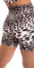 Carra Lee Active shorts Cream Cheetah Eco Scrunch Midi Short