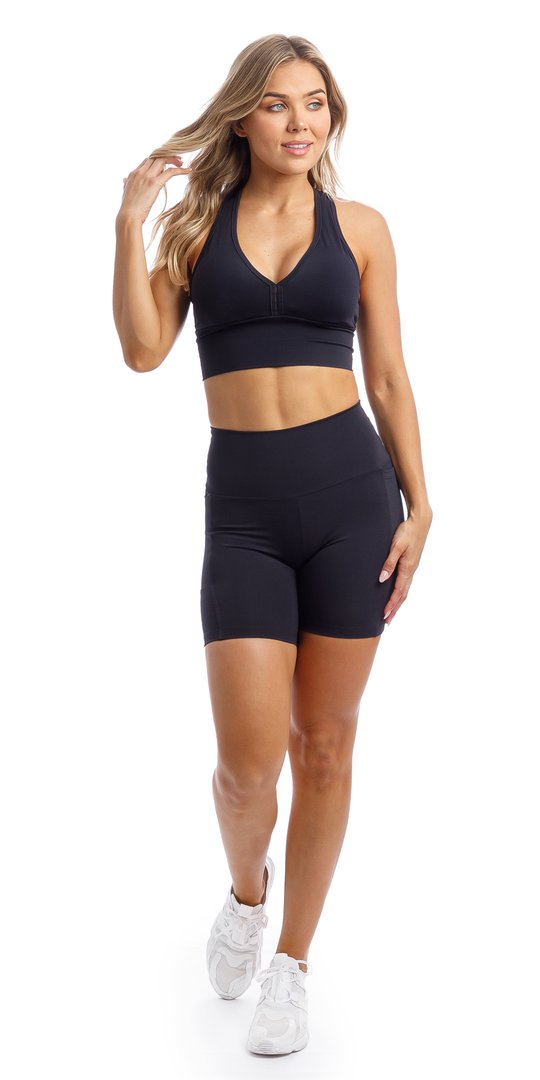 Carra Lee Active Shorts Midnight Body Luxe Midi Shorts with Pockets