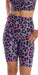 Carra Lee Active Shorts Pink Leopard Eco Biker Shorts with Pockets