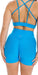 Carra Lee Active Shorts Sky Blue Eco Scrunch Booty Shorts