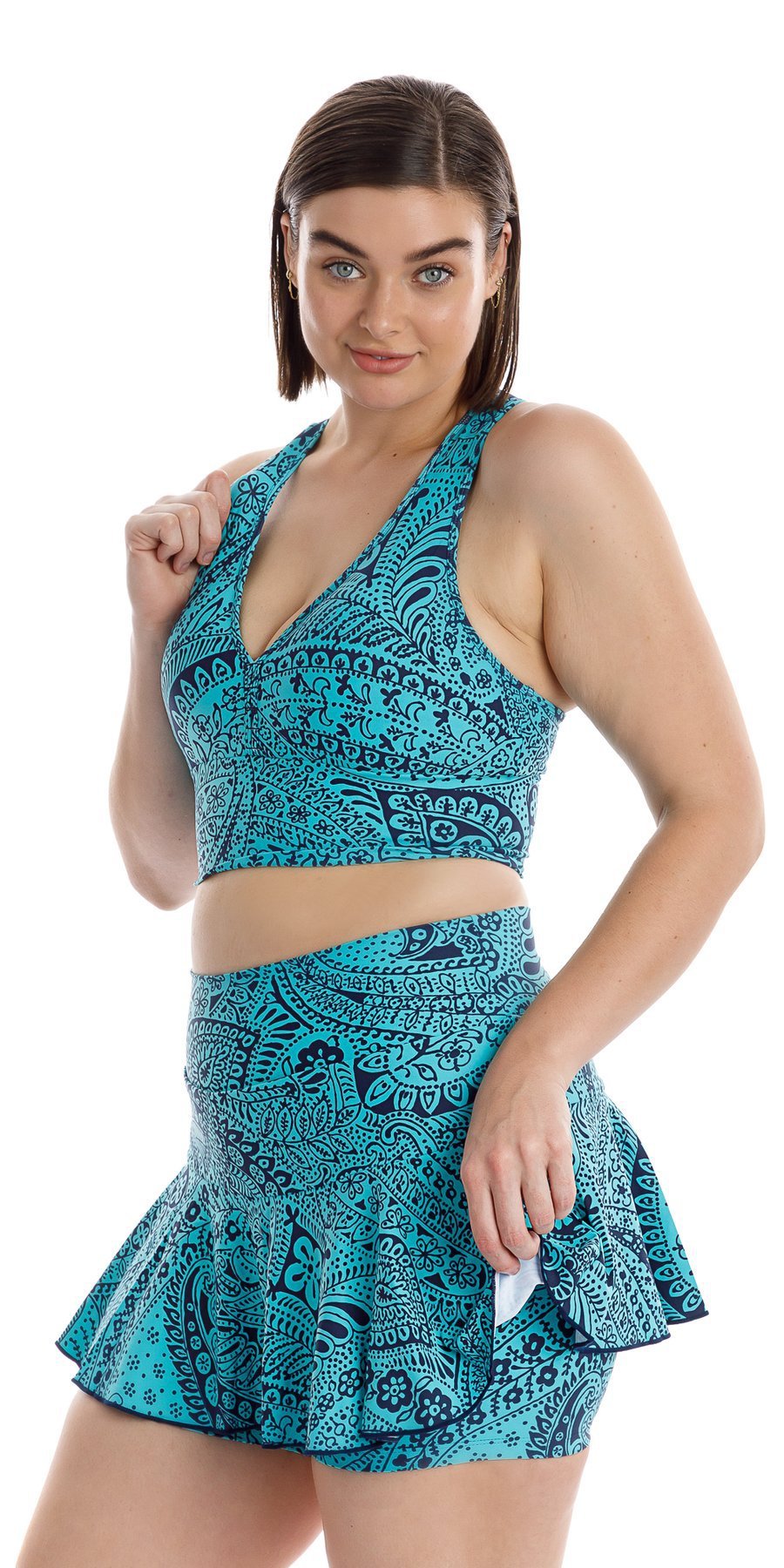 Carra Lee Active Skort Paisley Tide Eco Skort